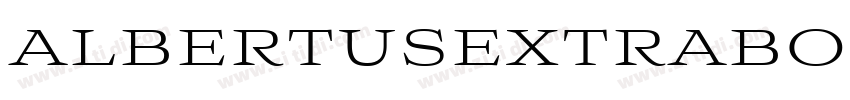 albertusextrabold re字体转换